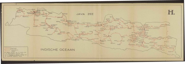 Java railway map 1935