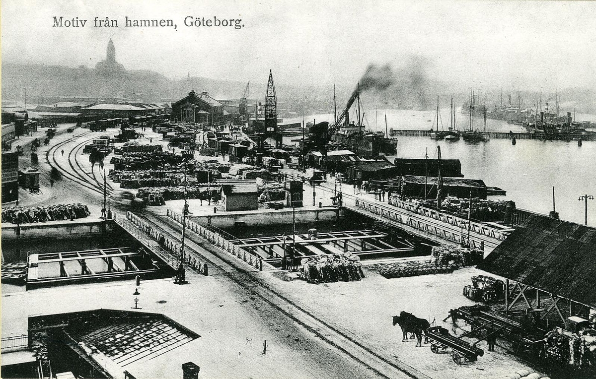 Gothenburg port about 1900