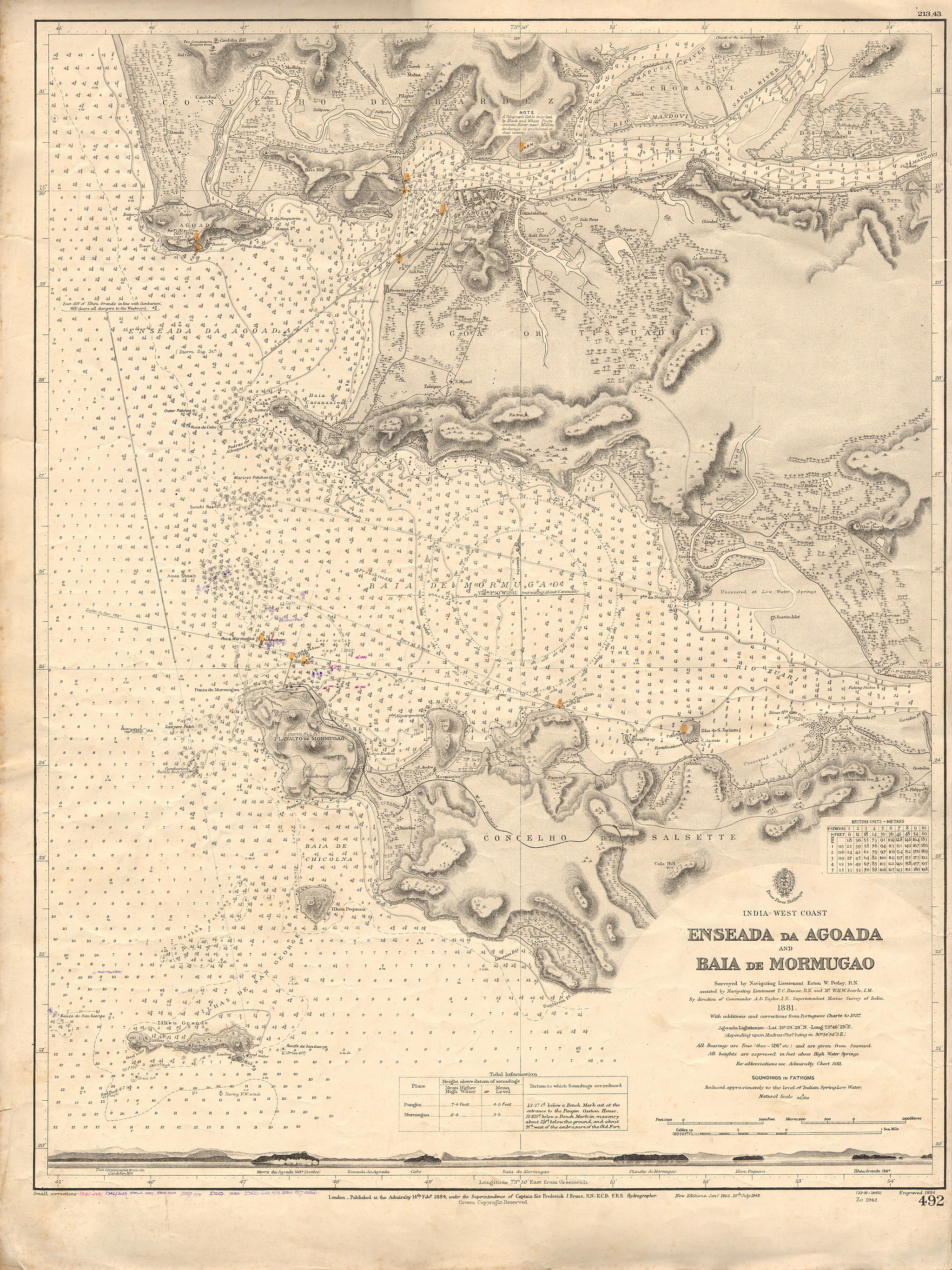 mormugao map 1881